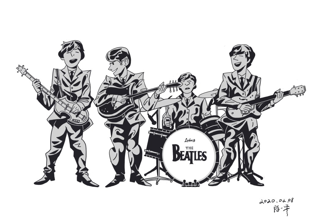 披头士插画